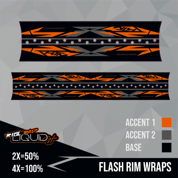 50% Semicustom vanneteipit / Semicustom Rim Wraps